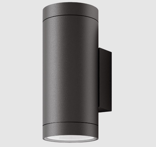 Immagine di Applique per Esterno IP65 Cilindro Grigio Antracite Biemissione E27 ACB