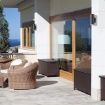 Immagine di Applique Esterna Biemissione 2xE27 Nori Cilindro Bianco IP65 ACB