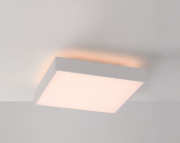 Immagine di Plafoniera Quadrata Bianca Led CCT 2700K/3000K Oporto 40x40 cm ACB