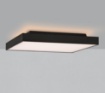 Immagine di Plafoniera Nera Quadrata Doppio Led CCT 2700K/3000K Oporto 60x60 cm ACB