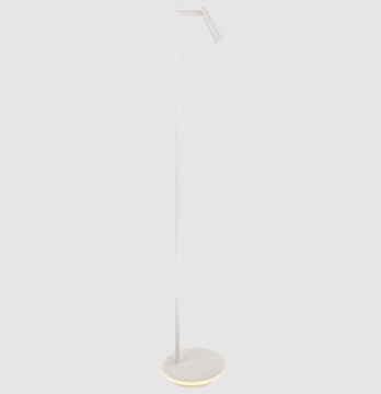 Immagine di Piantana Bianca Fusto Lineare Panau Doppio Led Base+Spot ACB