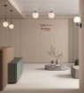 Immagine di Lampada Soffitto IP44 Nera Con Sfera Vetro Bianco 30 cm Parma ACB