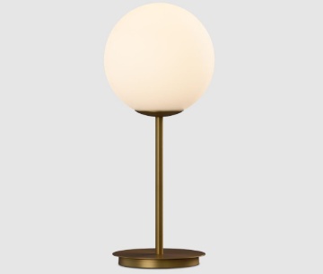 Immagine di Abatjour Parma Oro Antico Sfera Vetro Opale Ø18 cm ACB