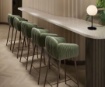 Immagine di Lumetto Comodino Parma Nero Con Boccia Vetro Bianco 18 cm ACB