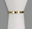 Immagine di Applique Perla Paralume Vetro Cono Doppia Emissione 2xE27 Fascetta Cromo Oro ACB