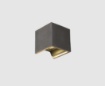 Immagine di Applique Cubo Led Sopra e Sotto per Esterno Perseo Cemento IP65 ACB
