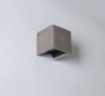 Immagine di Applique Cubo Led Sopra e Sotto per Esterno Perseo Cemento IP65 ACB