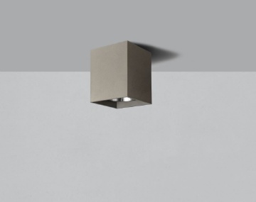 Immagine di Plafoniera Led Cubotto Cemento per Esterno Perseo IP65 ACB