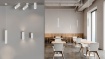 Immagine di Lampada da Parete Cilindro Bianco Pipe Doppia Emissione Led ACB