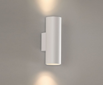 Immagine di Lampada da Parete Cilindro Bianco Biemissione Led 3000k CRI90 Pipe ACB