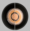 Immagine di Applique Cilindro Nero Pipe Doppia Emissione Led Sopra e Sotto ACB