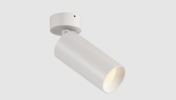 Immagine di Faretto Pipe Cilindro Bianco Da Parete Led 12w 3000k Orientabile ACB