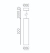 Immagine di Sospensione Cilindro Nero Led 3000k CRI90 Ottica 36 Pipe ACB