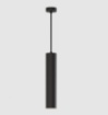 Immagine di Sospensione Cilindro Nero Led 3000k CRI90 Ottica 36 Pipe ACB