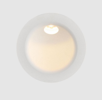 Immagine di Segnapassi Esterno Da Incasso Regal Bianco Rotondo IP54 Led 3w 3000k ACB