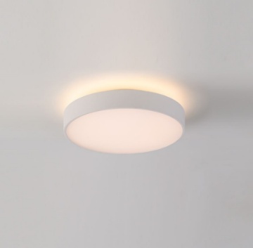 Immagine di Lampada da Soffitto Rotonda Roma Bianco Biemissione Led CCT 40 cm ACB