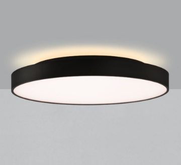 Immagine di Plafoniera Roma Nera 60 cm Biemissione Led CCT 2700k/3000k ACB