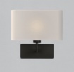 Immagine di Applique Nera Con Paralume Squadrato Romeo 1xE27 ACB
