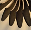 Immagine di Applique Decorativa Legno Nero Rosa Del Desierto Ø45 cm ACB