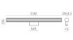 Immagine di Applique Cilindro Cromo Specchio Bagno Sara Led 22w CCT IP44 ACB