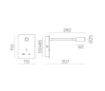 Immagine di Applique Nera Senda Spot Led Braccio Flessibile Interruttore on/off ACB
