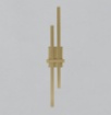 Immagine di Applique Decorativa Shadow Bacchette Oro Led CCT Retroilluminazione ACB