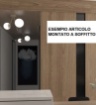 Immagine di Applique Design Moderno Sabbia 2 Luci Sfere Vetro Bianco Top Light Boomerang