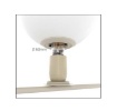 Immagine di Plafoniera Boomerang 4 Luci Sabbia Con Sfere Vetro Bianco Top Light
