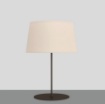 Immagine di Lampada Da Tavolo Nera Moderna Con Paralume Bianco H59 cm ACB