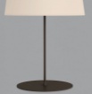 Immagine di Lampada Da Tavolo Nera Moderna Con Paralume Bianco H59 cm ACB