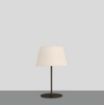 Immagine di Lumetto Comodino Nero con Paralume Bianco H41 cm Stilo ACB