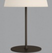 Immagine di Lumetto Comodino Nero con Paralume Bianco H41 cm Stilo ACB