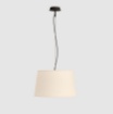Immagine di Sospensione Moderna Con Paralume In Cotone Bianco 42 cm Stilo ACB