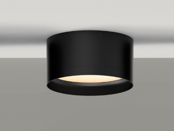 Immagine di Lampada Soffitto Bagno Nero 15cm Tech Led CCT IP44 ACB