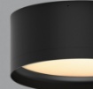 Immagine di Plafoniera Compatta Bagno IP44 Tech Nero 20cm Led 25w CCT ACB
