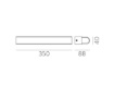 Immagine di Applique da Specchio Lineare 35cm Led 3000k Tesla Cromo IP44 ACB