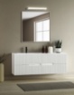 Immagine di Applique da Specchio Lineare 35cm Led 3000k Tesla Cromo IP44 ACB