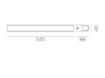 Immagine di Lampada Led da Specchio Tesla Cromo L54 cm IP44 ACB