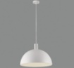 Immagine di Lampadario a Sospenione Cupola Metallo Bianco Per Tavolo Tiga 35 cm ACB
