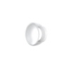 Immagine di Applique Da Parete Rotonda Vetro Satinato Led Dimmerabile 8w 3000k Drum Bianco Top Light
