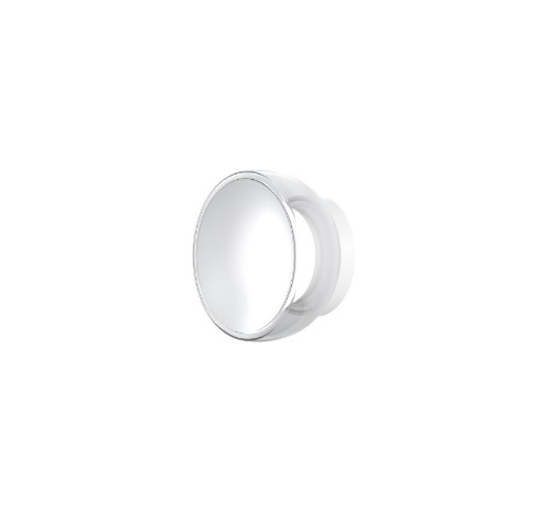 Immagine di Applique Da Parete Rotonda Vetro Satinato Led Dimmerabile 8w 3000k Drum Bianco Top Light