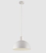 Immagine di Sospensione Cupola Bianca 25 cm Per Penisola Tiga ACB