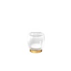 Immagine di Lampada Da Comodino Vaso Vetro Satinato 16 cm Led 6w 3000k Drum P Oro Top Light