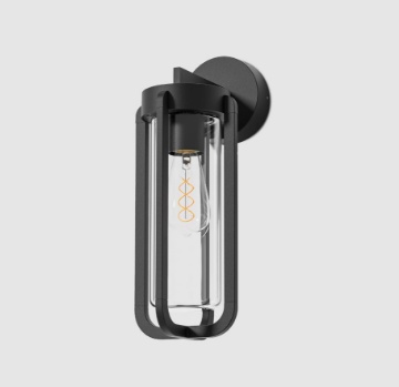 Immagine di Applique per Esterno Lanterna Antracite e Vetro Vega 1xE27 IP65 ACB
