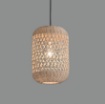 Immagine di Sospensione in Rattan Vivian 28 cm Kit Nero ACB
