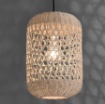 Immagine di Sospensione in Rattan Vivian 28 cm Kit Nero ACB