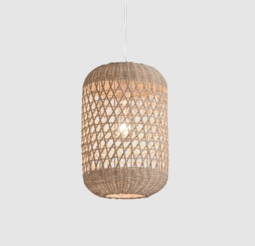 Immagine di Sospensione Vivian Rattan 28 cm Kit Bianco ACB