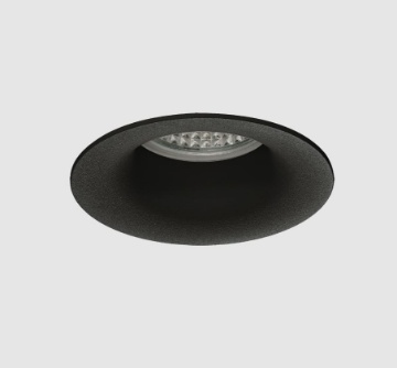 Immagine di Faretto Rotondo Nero da Incasso Winka GU10 82mm ACB