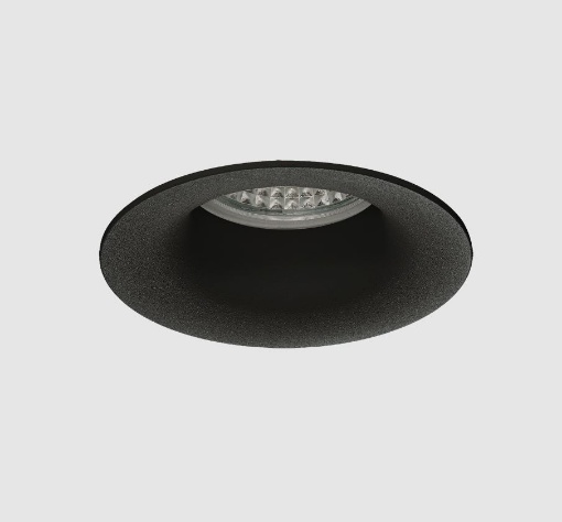 Immagine di Faretto Rotondo Nero da Incasso Winka GU10 82mm ACB