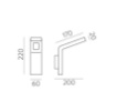 Immagine di Applique Per Esterno Curva Antracite Zen Led 10w 3000k ACB